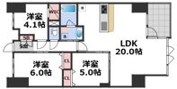 S-RESIDENCE谷町六丁目aloの間取り画像