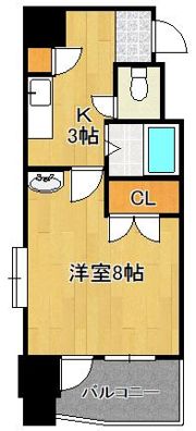 ニューサンリバー6番館の間取り画像