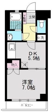 BI CASTLE NAKANOの間取り画像