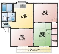 サンバレーB棟の間取り画像