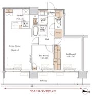 ブランシエスタ木場の間取り画像