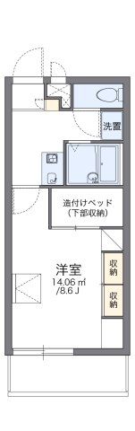 レオパレスパテルの間取り画像