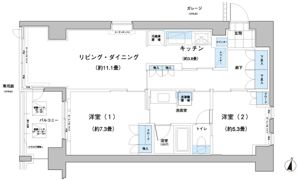 ガーデニエール砧レジデンスの間取り画像