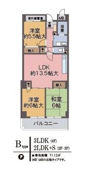 ホープ清風荘の間取り画像