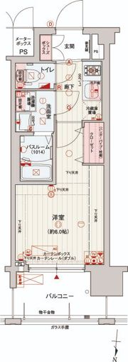 レオンコンフォート梅田北の間取り画像