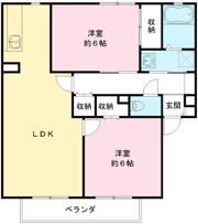 サンビレッジ花畑Aの間取り画像