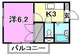 ベルメゾン山越の間取り画像