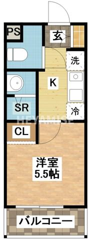 デ・クメール滑石Ⅱの間取り画像