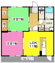 コートプレイス龍田Ⅱの間取り画像