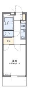 レオパレスグリーンビュー和田の間取り画像