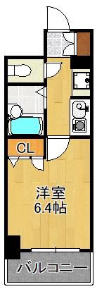ライオンズマンション三萩野駅前の間取り画像