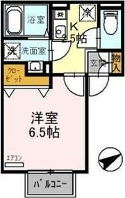 パセオ御堂町の間取り画像