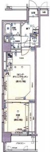 ロメック勝どき(ロメックカチドキ)の間取り画像