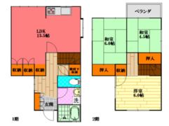 口田南4丁目戸建の間取り画像