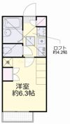 アップルハウス十日市の間取り画像