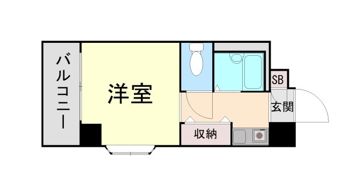 六甲ハイツUEDAの間取り画像