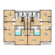 花客家(ハナハッカ)B棟の間取り画像