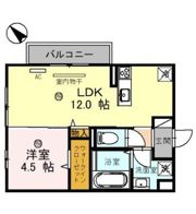 リバーハイツ唐崎の間取り画像