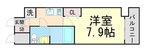 ヴェリテ三国の間取り画像