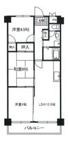 グローバルハイツ豊中の間取り画像