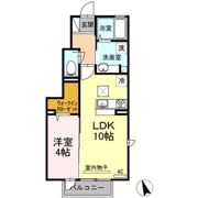 D-ROOM ラ・フォーレ郡山の間取り画像