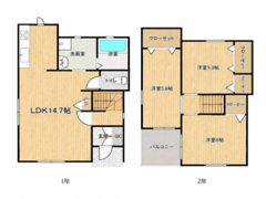 松茂新築戸建(仮称)の間取り画像