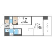 Alivis浪速東SoL TERRACEの間取り画像