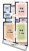 ロイヤルハイツ木村2号館の間取り画像