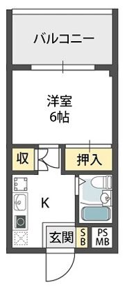 ツジムラコーポの間取り画像