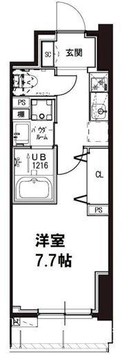 メゾンドアーク南大井の間取り画像