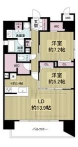 レジュールアッシュ谷町四丁目グランクラスの間取り画像