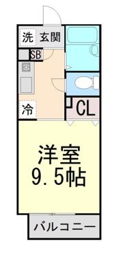 パセオ・グリーンヒルズの間取り画像