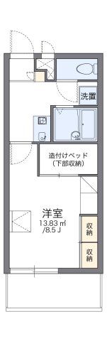 レオパレスシーサー館の間取り画像