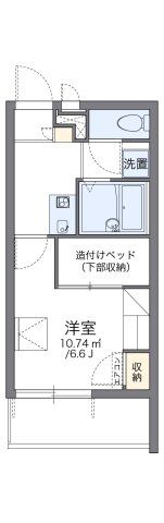 レオパレスベルローズの間取り画像