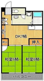 熊手ピアの間取り画像