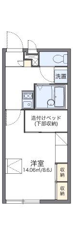 レオパレスロワゾ ブルーの間取り画像