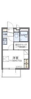 レオパレスBLUE NOTEの間取り画像