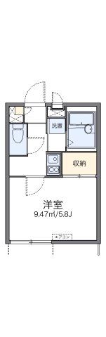レオパレスきのした荘の間取り画像
