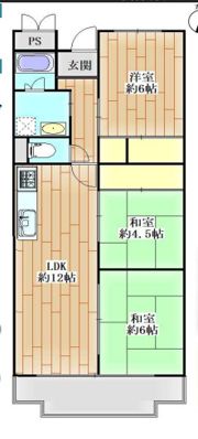 荒神山マンションの間取り画像