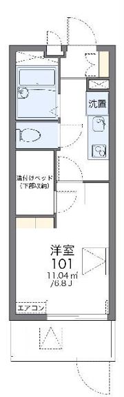 レオパレスドエル 別所の間取り画像