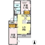 ルリアン小田原の間取り画像