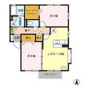 グリーンコート城南 Fの間取り画像