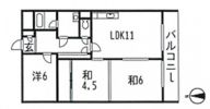 ラポール原田の間取り画像