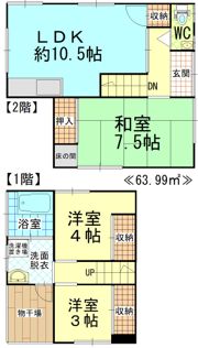 福柳木1丁目米本邸の間取り画像