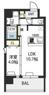 ウエンズ福島フロントの間取り画像