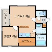 ビブレ九工大前の間取り画像