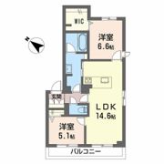 フェルス アオレオーレの間取り画像