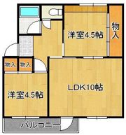牧山アパートの間取り画像