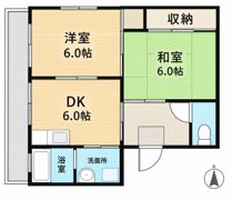 サンパレス香流の間取り画像