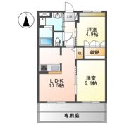 ヴァン・ベール居島の間取り画像